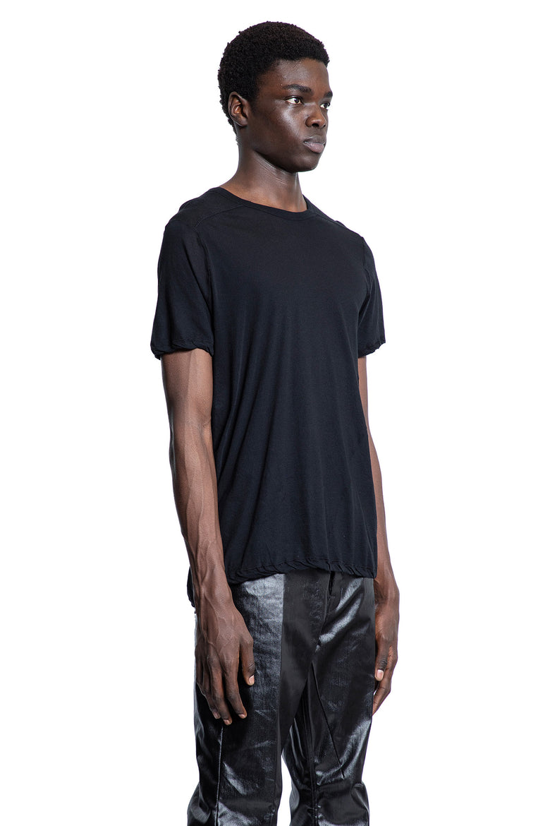 RICK OWENS MAN BLACK T-SHIRTS & TANK TOPS