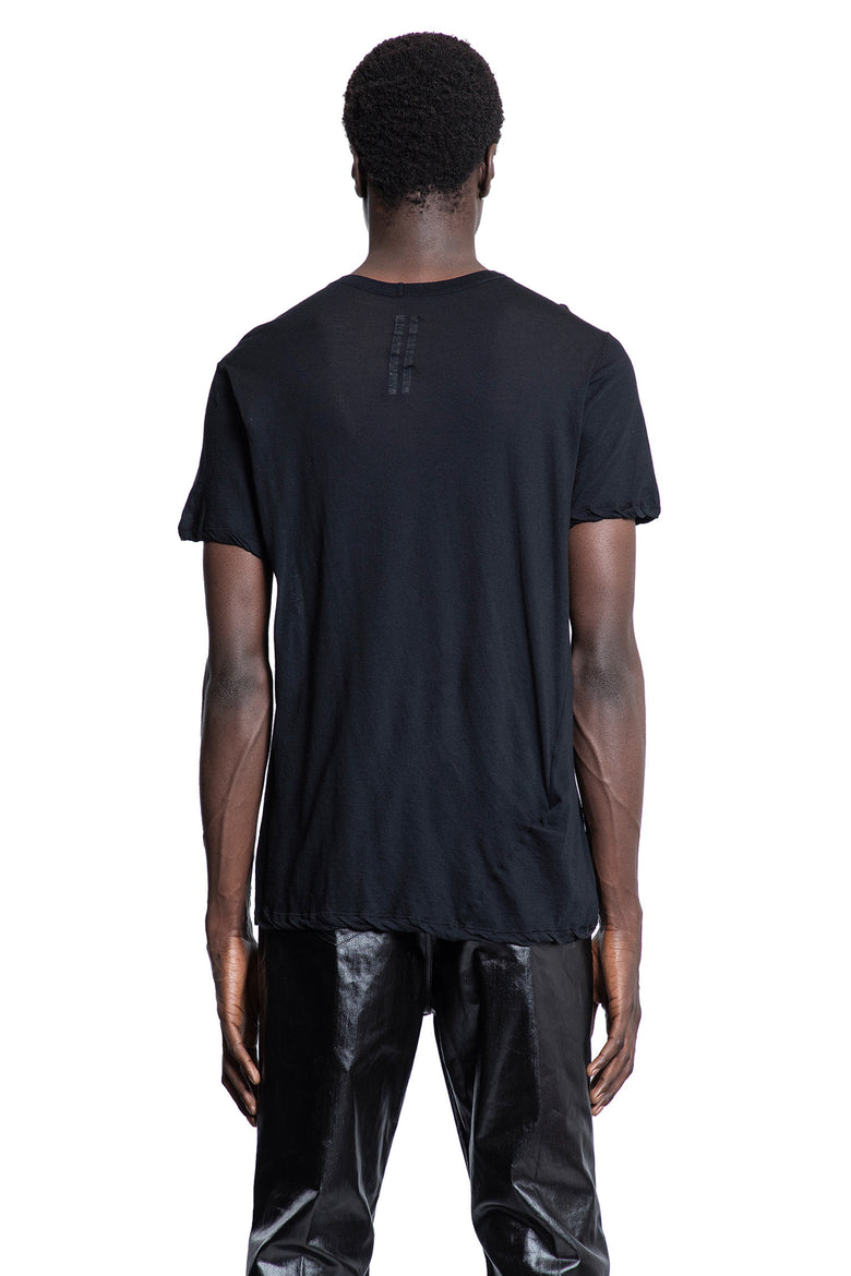 RICK OWENS MAN BLACK T-SHIRTS & TANK TOPS