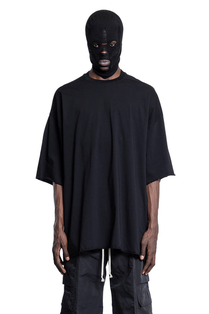 RICK OWENS MAN BLACK T-SHIRTS & TANK TOPS