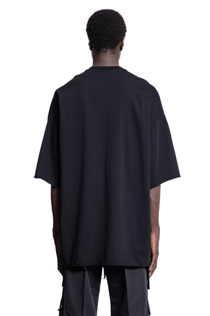 RICK OWENS MAN BLACK T-SHIRTS & TANK TOPS