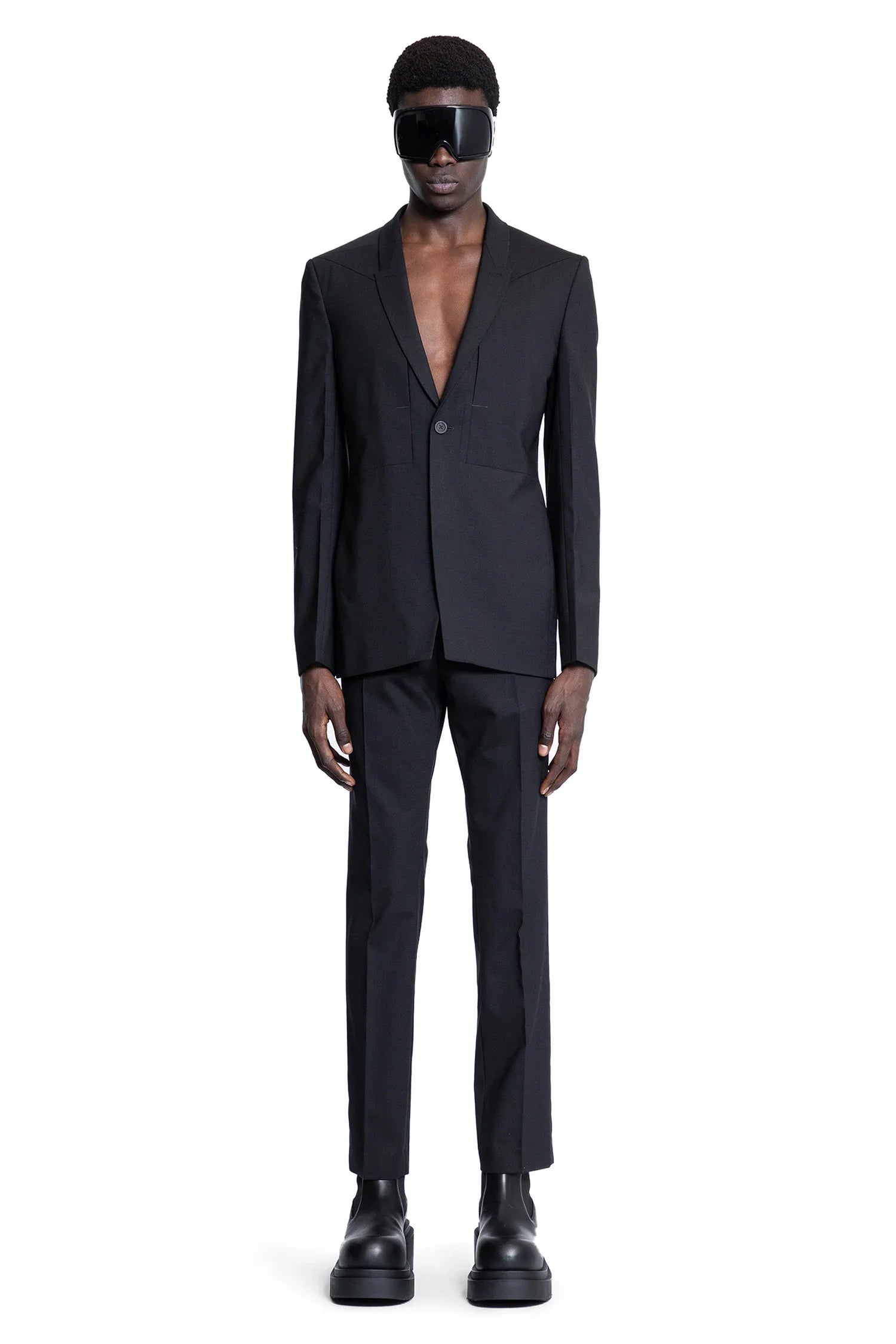 RICK OWENS MAN BLACK TROUSERS - Antonioli.eu
