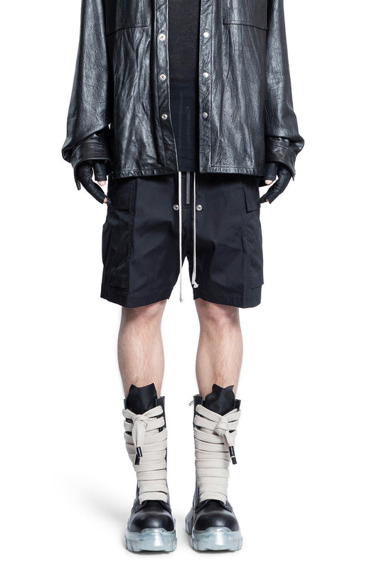 RICK OWENS MAN BLACK SHORTS & SKIRTS