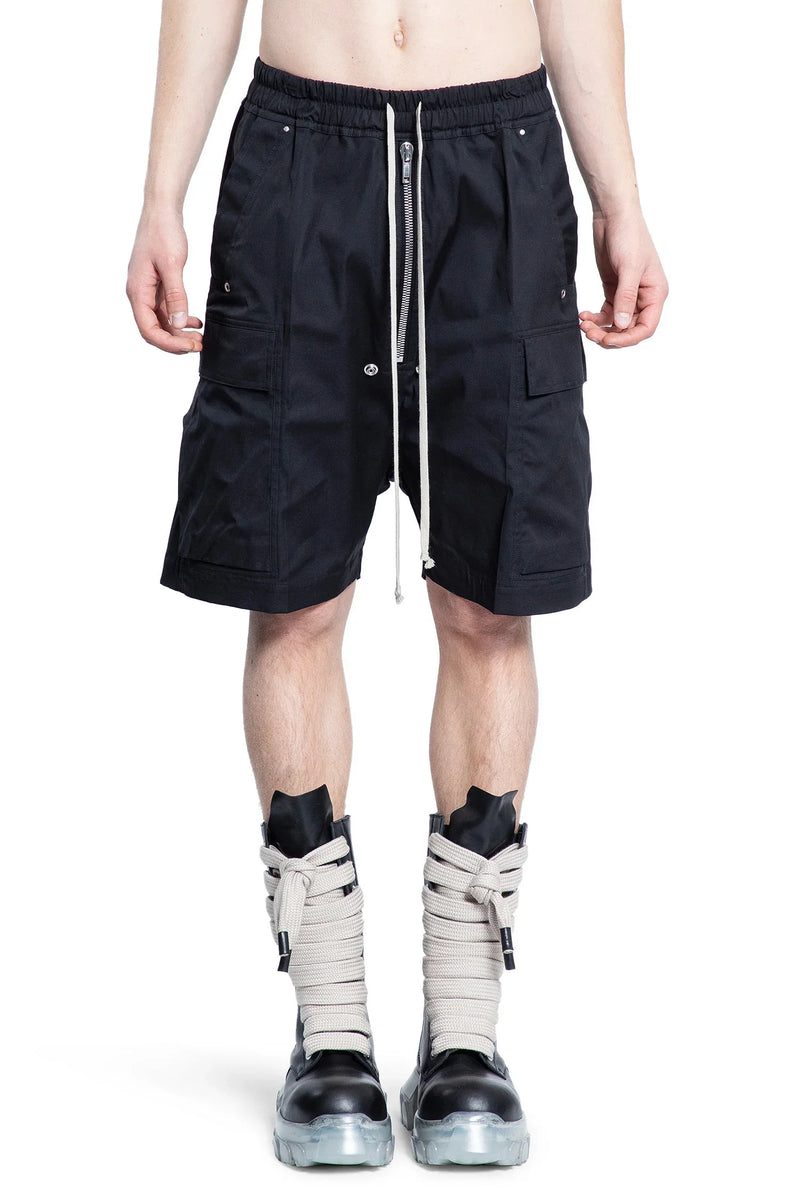 RICK OWENS MAN BLACK SHORTS & SKIRTS - Antonioli.eu