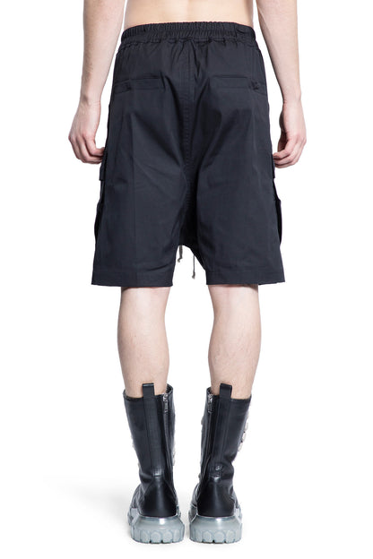 RICK OWENS MAN BLACK SHORTS & SKIRTS