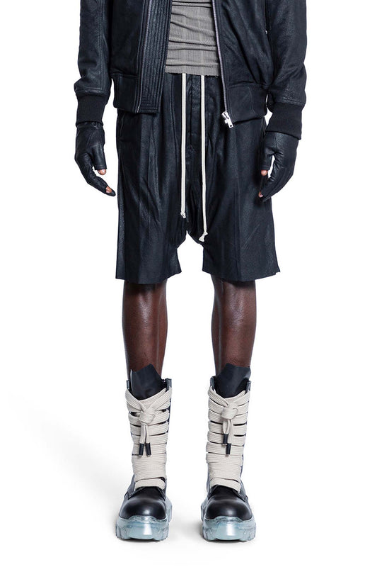 RICK OWENS MAN BLACK SHORTS & SKIRTS