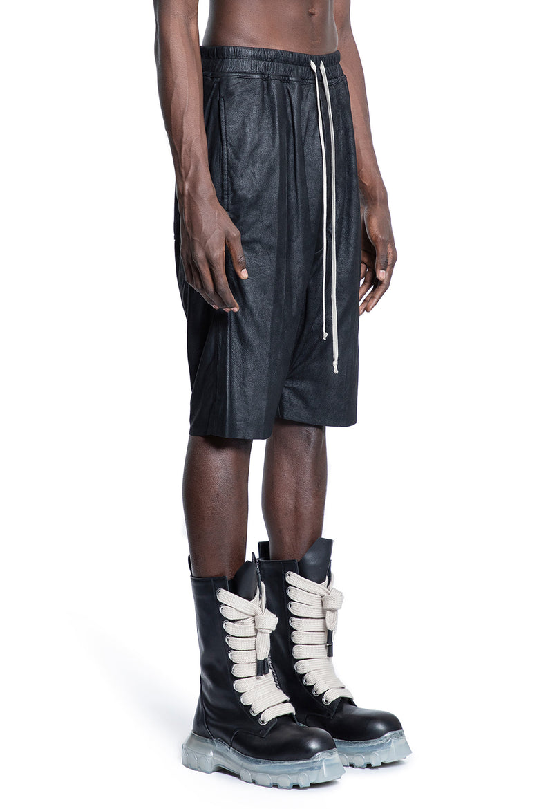 RICK OWENS MAN BLACK SHORTS & SKIRTS