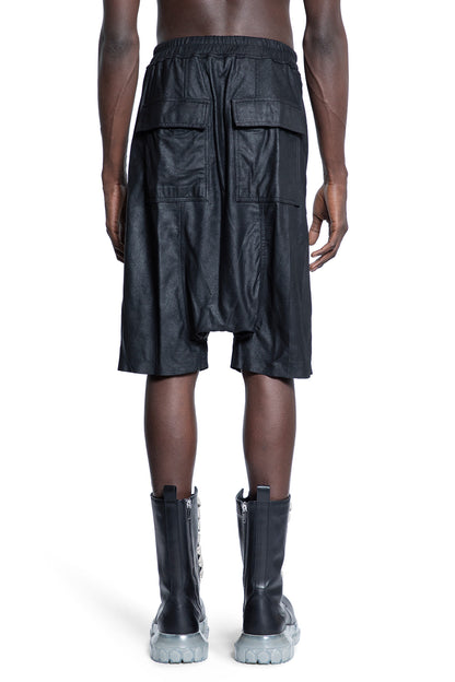 RICK OWENS MAN BLACK SHORTS & SKIRTS