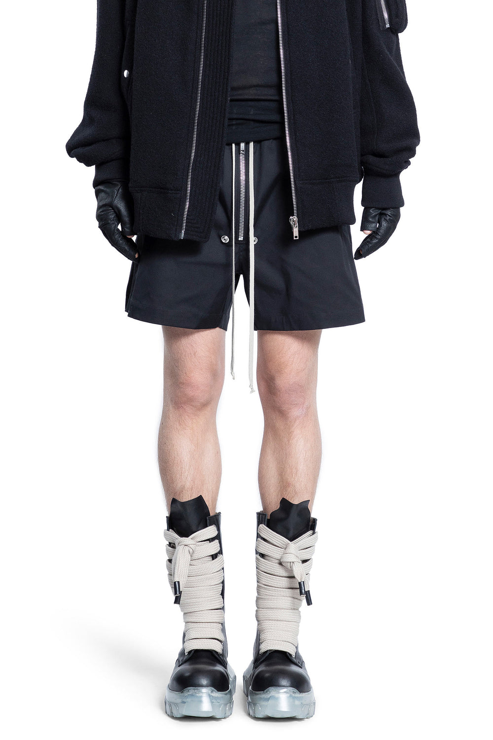 RICK OWENS MAN BLACK SHORTS