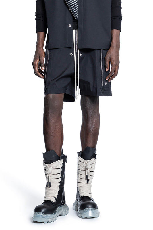 RICK OWENS MAN BLACK SHORTS & SKIRTS