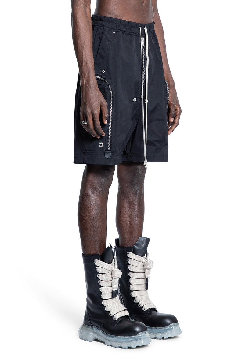 RICK OWENS MAN BLACK SHORTS & SKIRTS