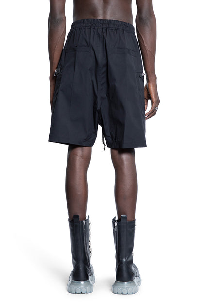 RICK OWENS MAN BLACK SHORTS & SKIRTS