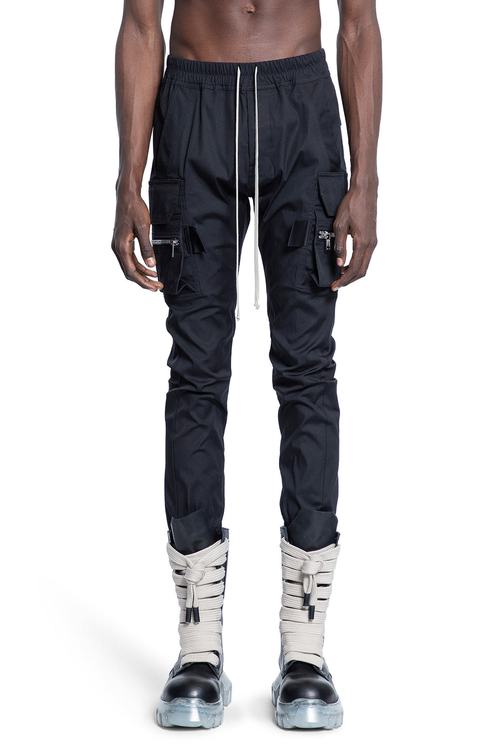 RICK OWENS MAN BLACK TROUSERS