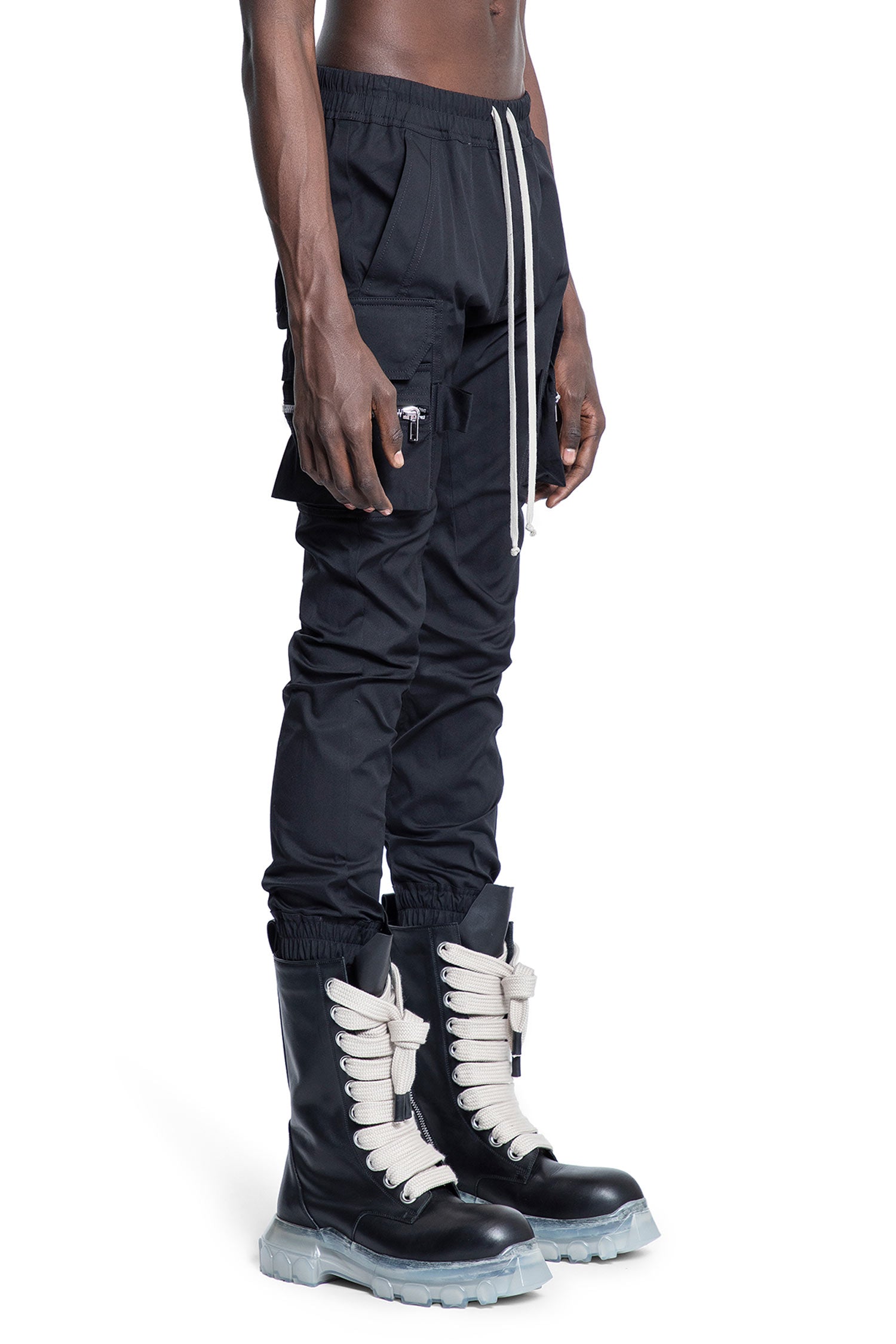 RICK OWENS MAN BLACK TROUSERS