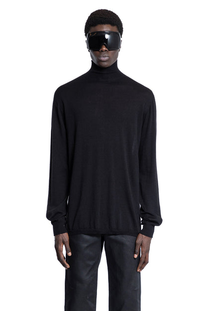 RICK OWENS MAN BLACK KNITWEAR