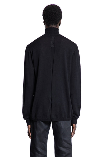 RICK OWENS MAN BLACK KNITWEAR