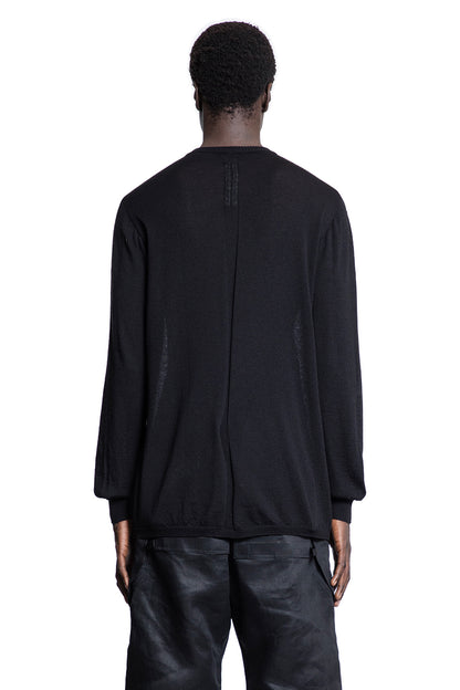 RICK OWENS MAN BLACK KNITWEAR