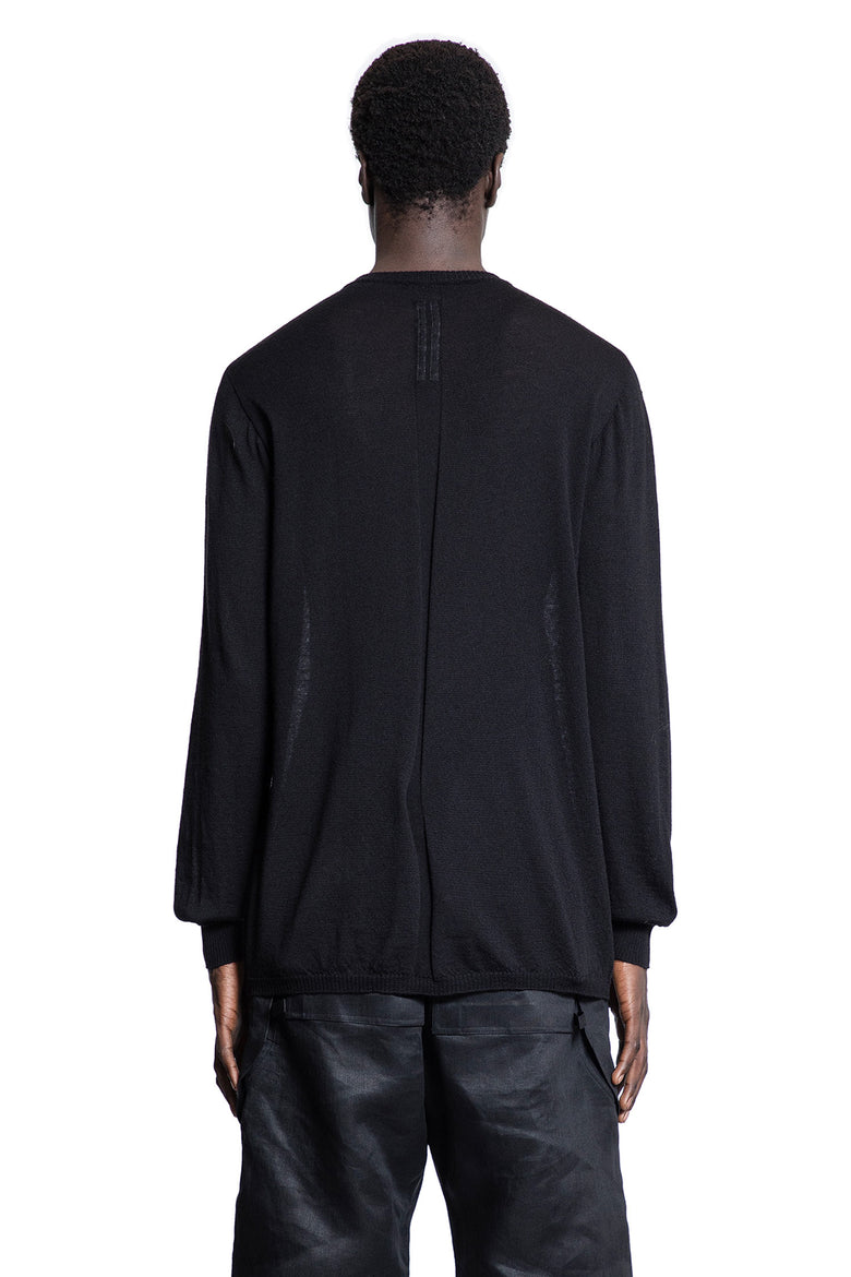 RICK OWENS MAN BLACK KNITWEAR