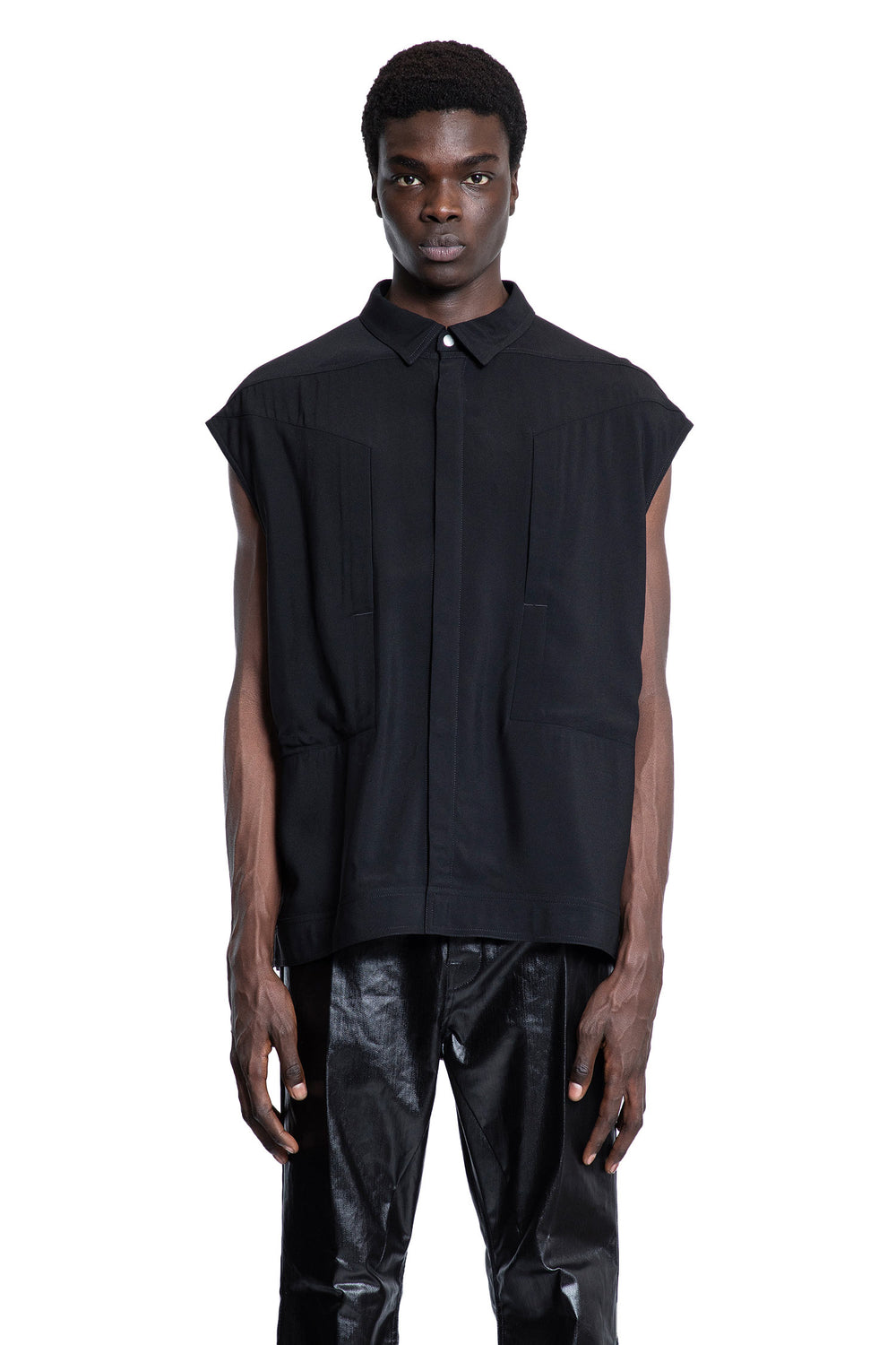 RICK OWENS MAN BLACK SHIRTS