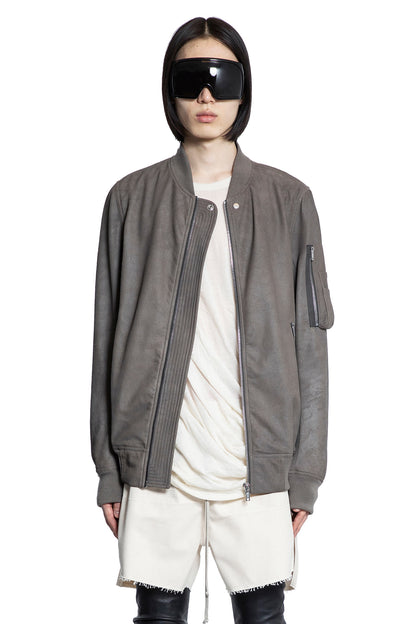 RICK OWENS MAN GREY JACKETS