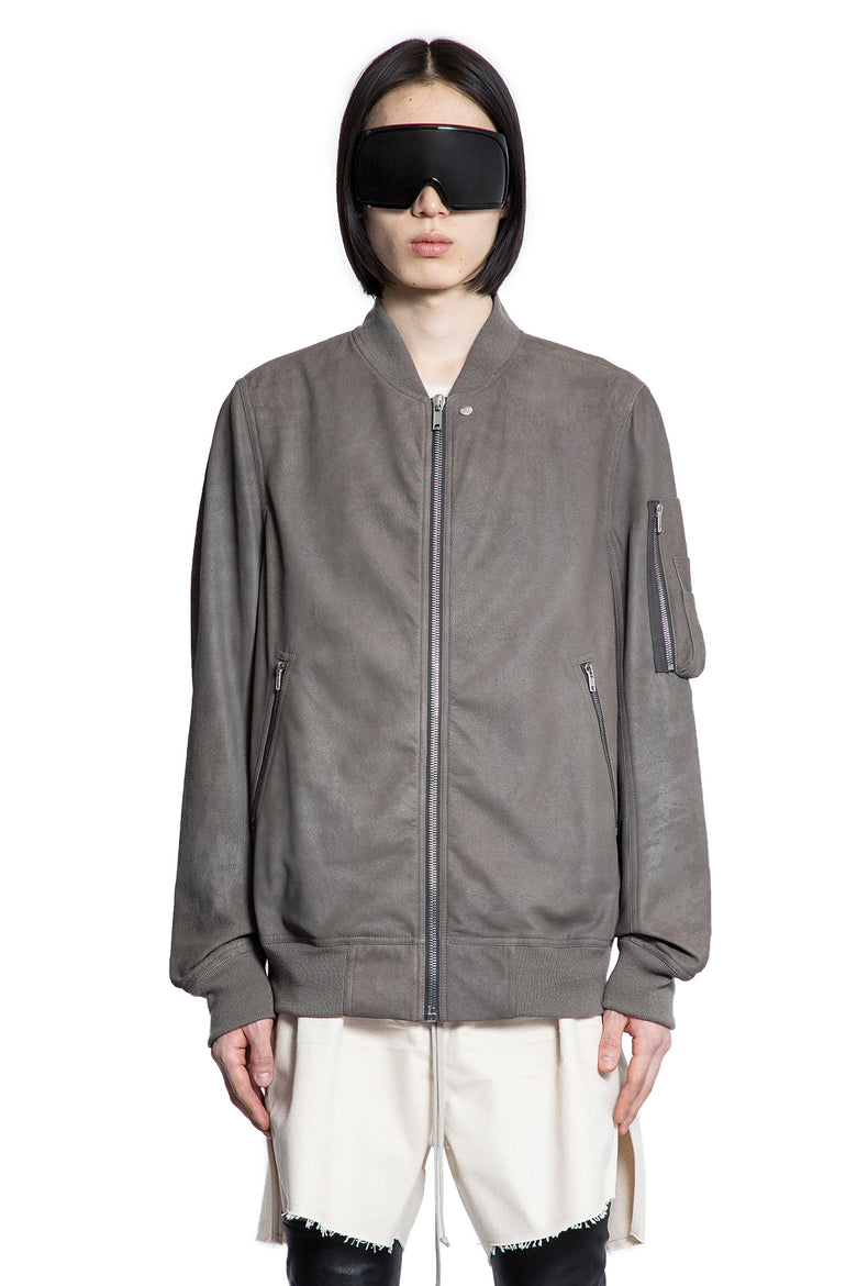 RICK OWENS MAN GREY JACKETS