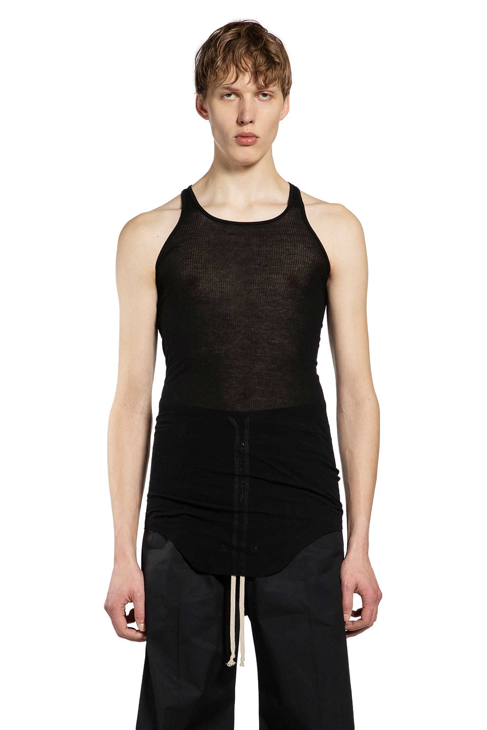 RICK OWENS Temple Basic Rib Tank man
