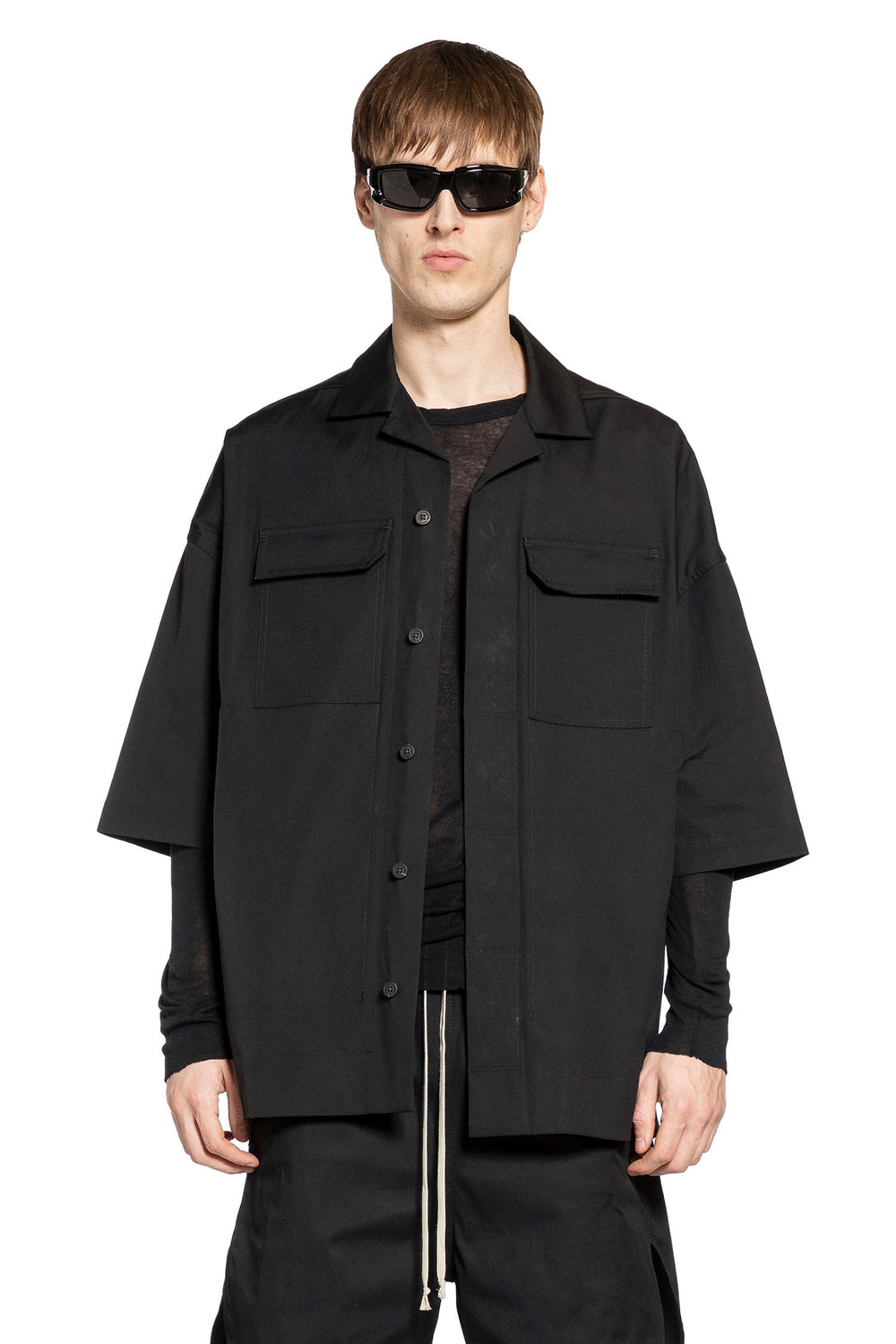 RICK OWENS Oversized Buttoned Shirt man