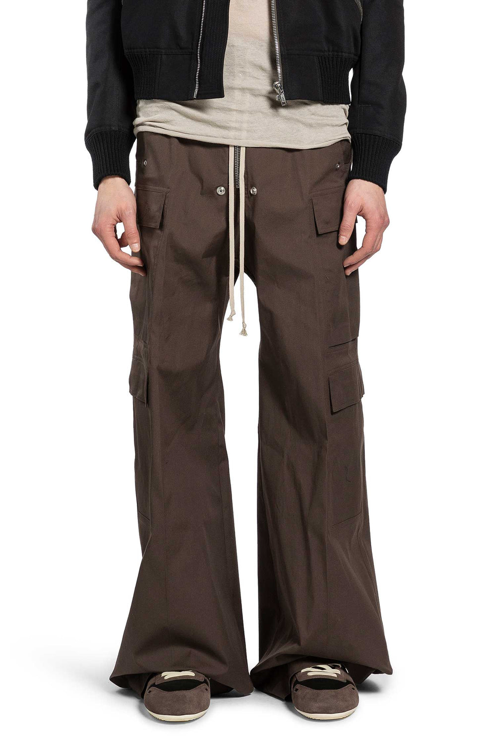 RICK OWENS Temple Cargobelas in Heavy Cotton Poplin man