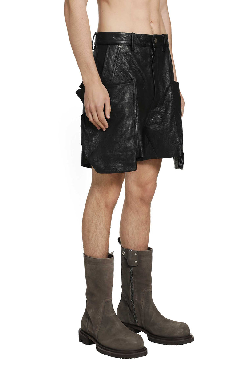 RICK OWENS Temple Stefan Cargo Shorts man