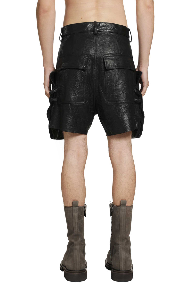 RICK OWENS Temple Stefan Cargo Shorts man