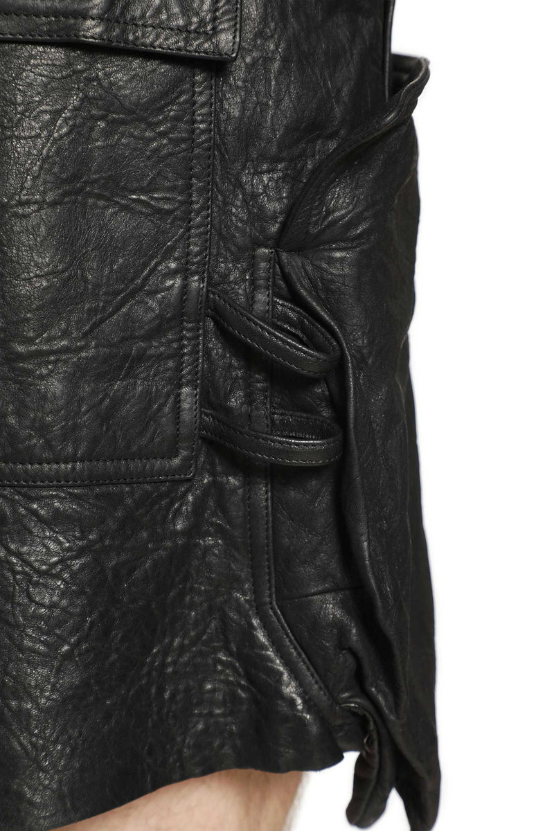RICK OWENS Temple Stefan Cargo Shorts man