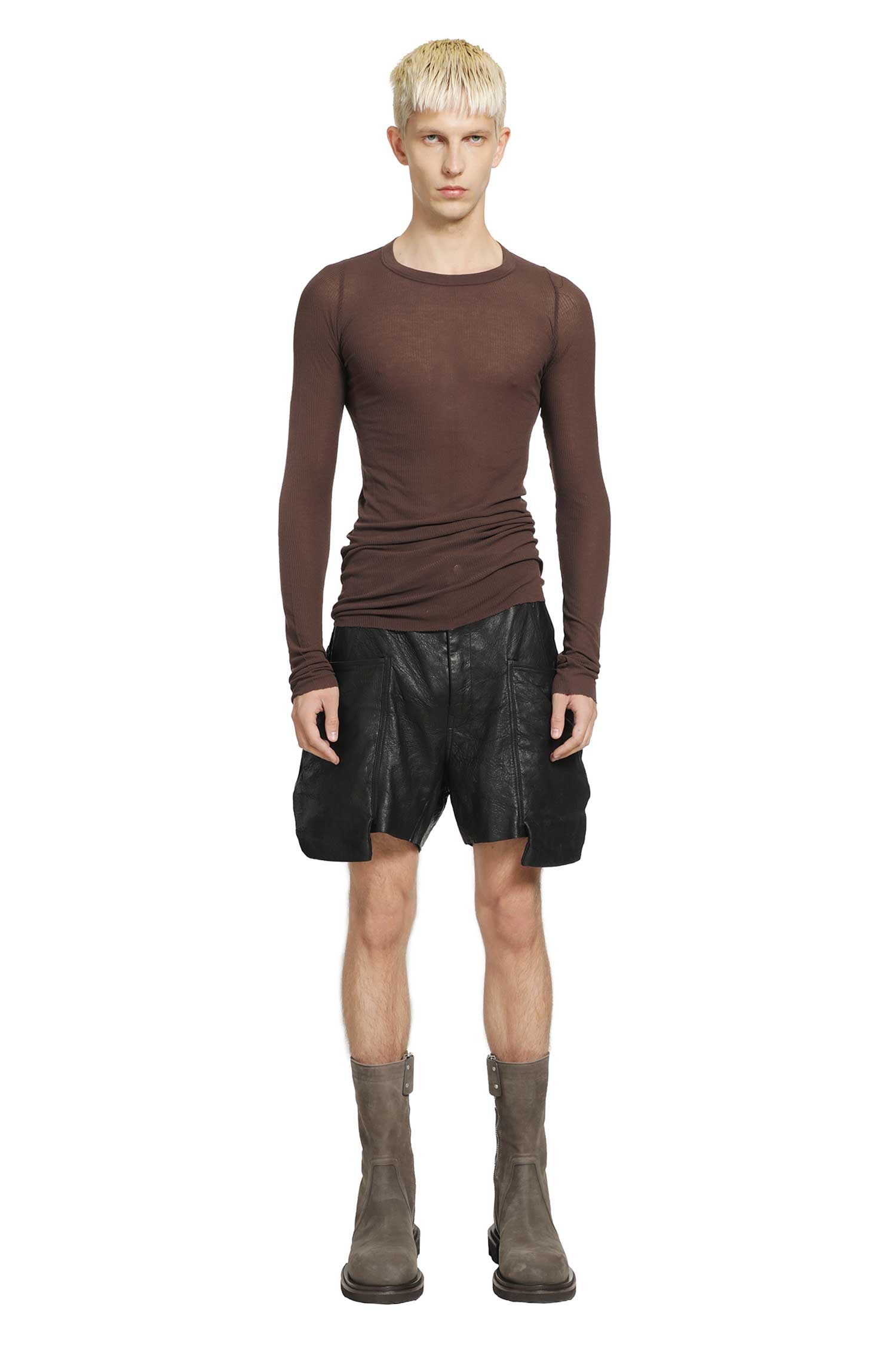 RICK OWENS Temple Stefan Cargo Shorts man