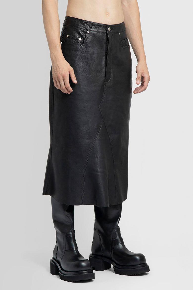 RICK OWENS RICK OWENS SKIRTS BLACK MAN man