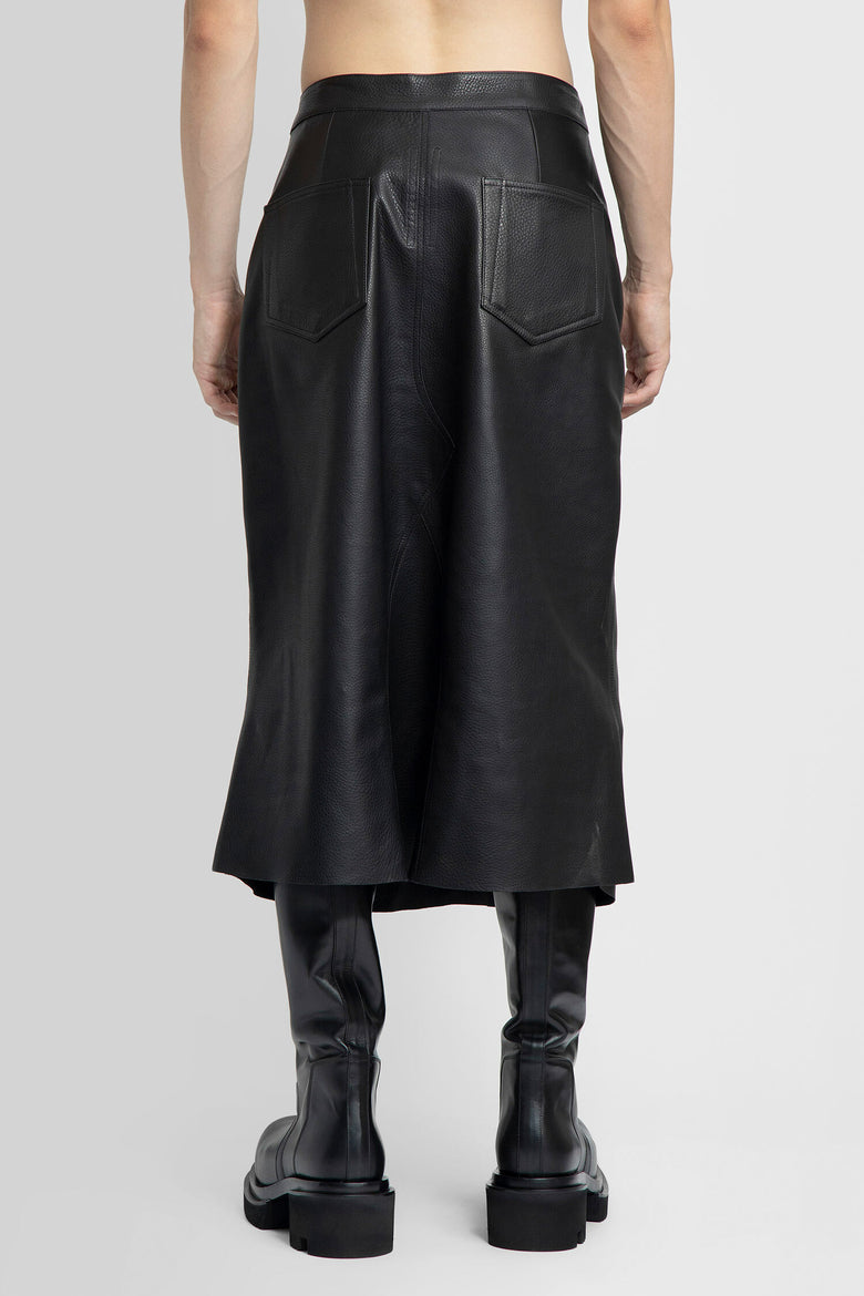 RICK OWENS RICK OWENS SKIRTS BLACK MAN man