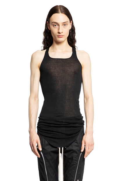 RICK OWENS MAN BLACK T-SHIRTS & TANK TOPS