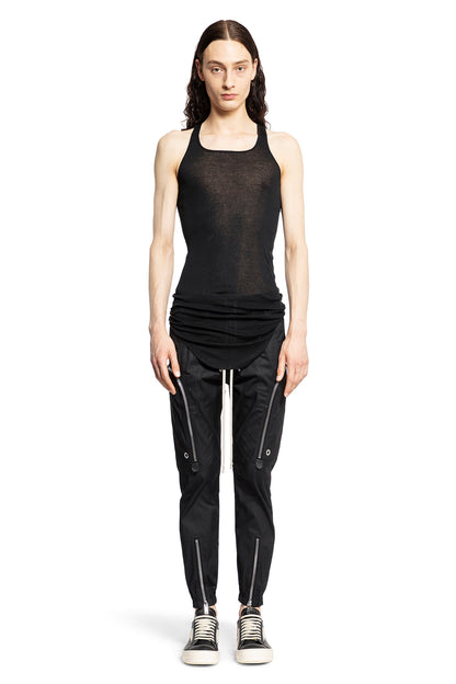 RICK OWENS MAN BLACK T-SHIRTS & TANK TOPS