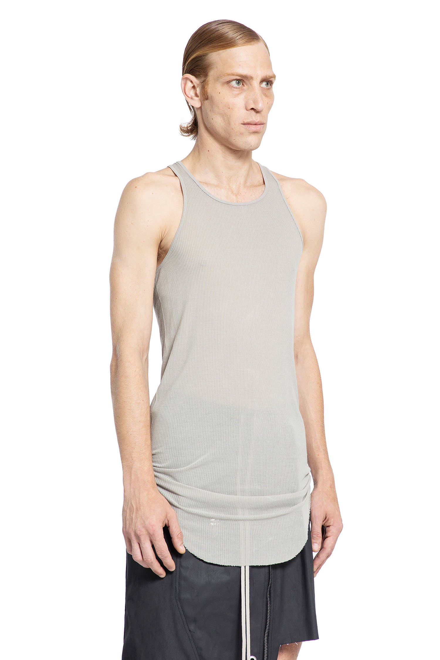 RICK OWENS MAN GREY T-SHIRTS & TANK TOPS