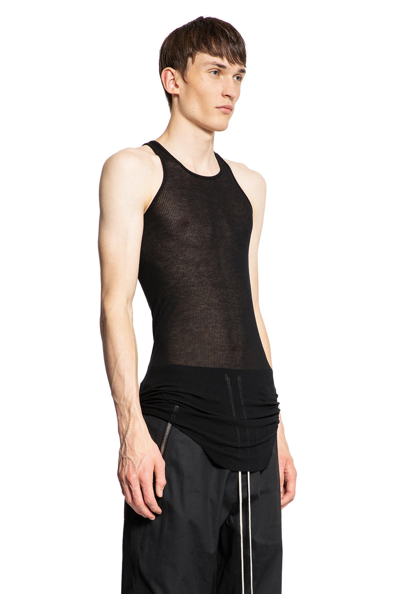 RICK OWENS MAN BLACK T-SHIRTS & TANK TOPS