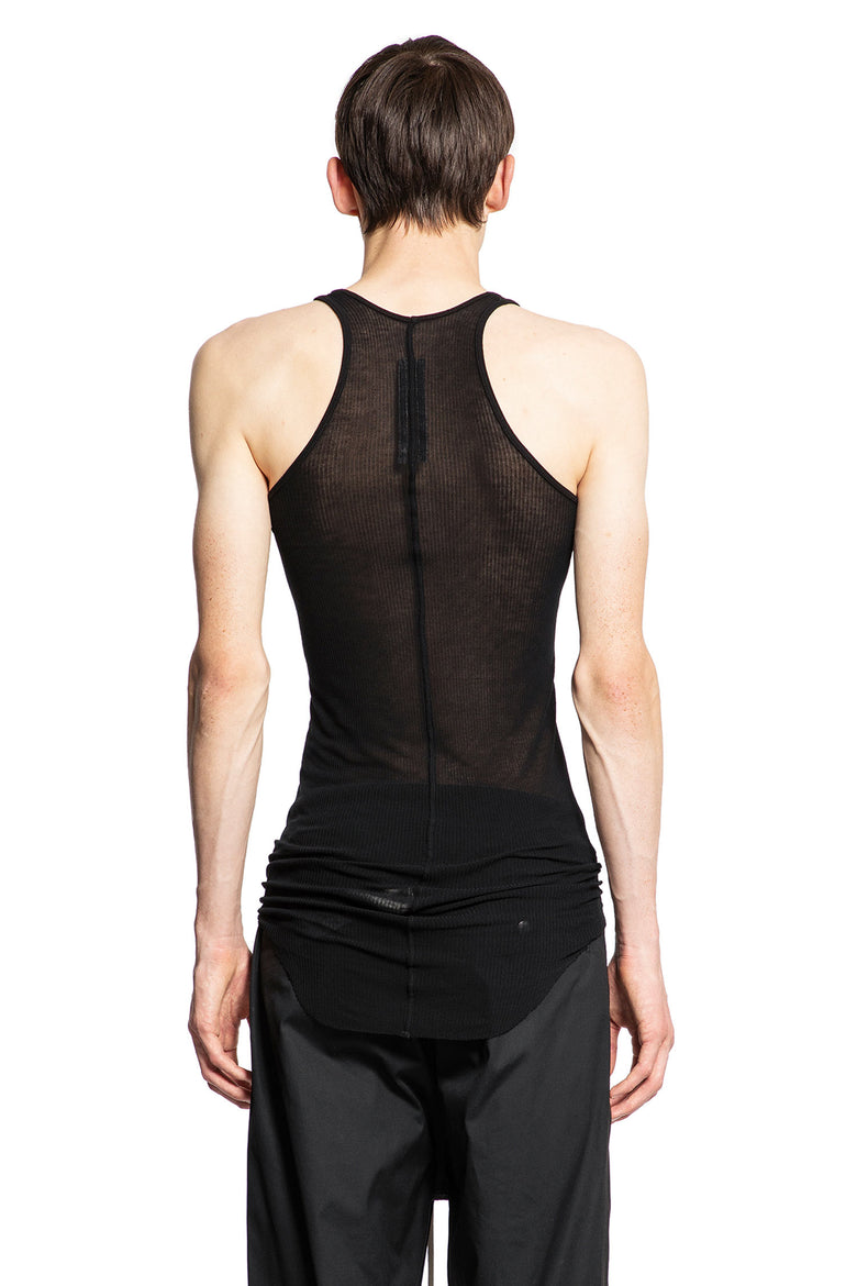 RICK OWENS MAN BLACK T-SHIRTS & TANK TOPS