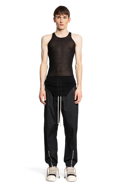 RICK OWENS MAN BLACK T-SHIRTS & TANK TOPS