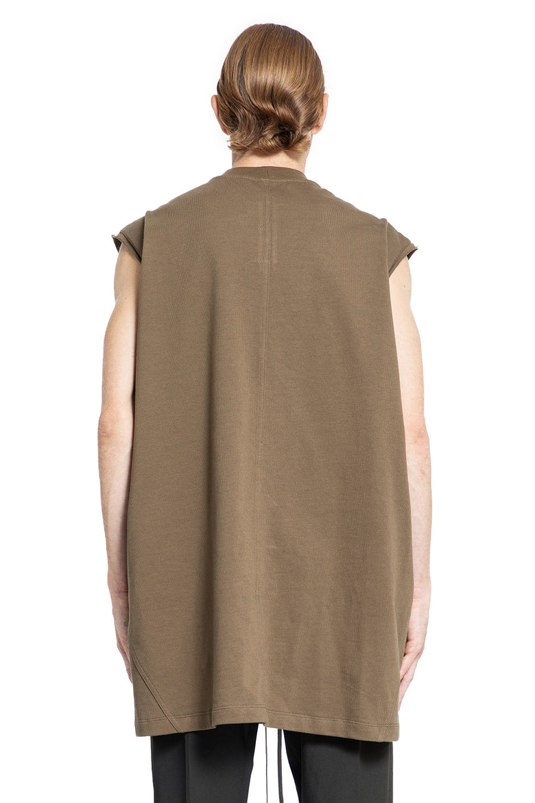 RICK OWENS MAN GREEN T-SHIRTS & TANK TOPS