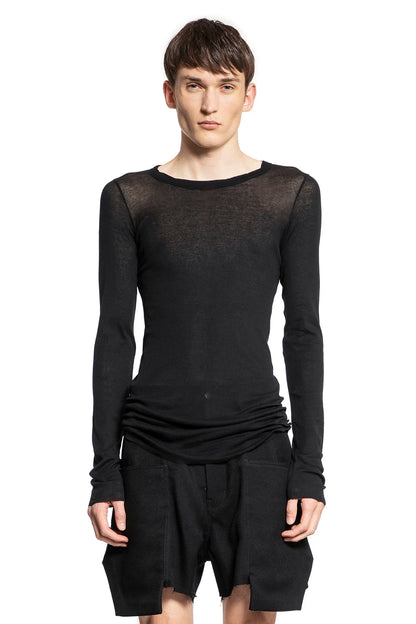 Antonioli RICK OWENS MAN BLACK T-SHIRTS & TANK TOPS