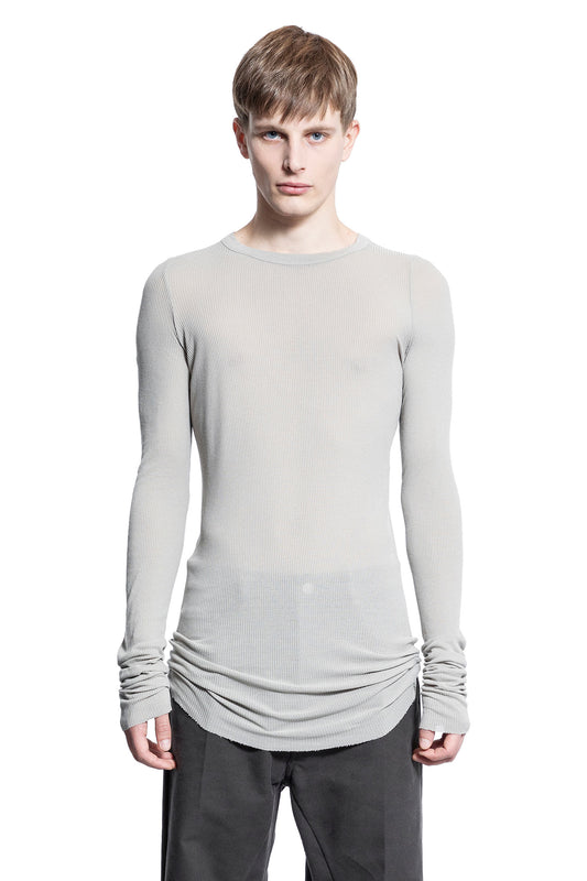 RICK OWENS MAN GREY T-SHIRTS & TANK TOPS