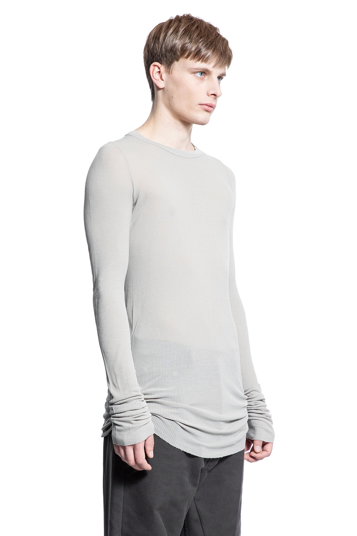 RICK OWENS MAN GREY T-SHIRTS & TANK TOPS