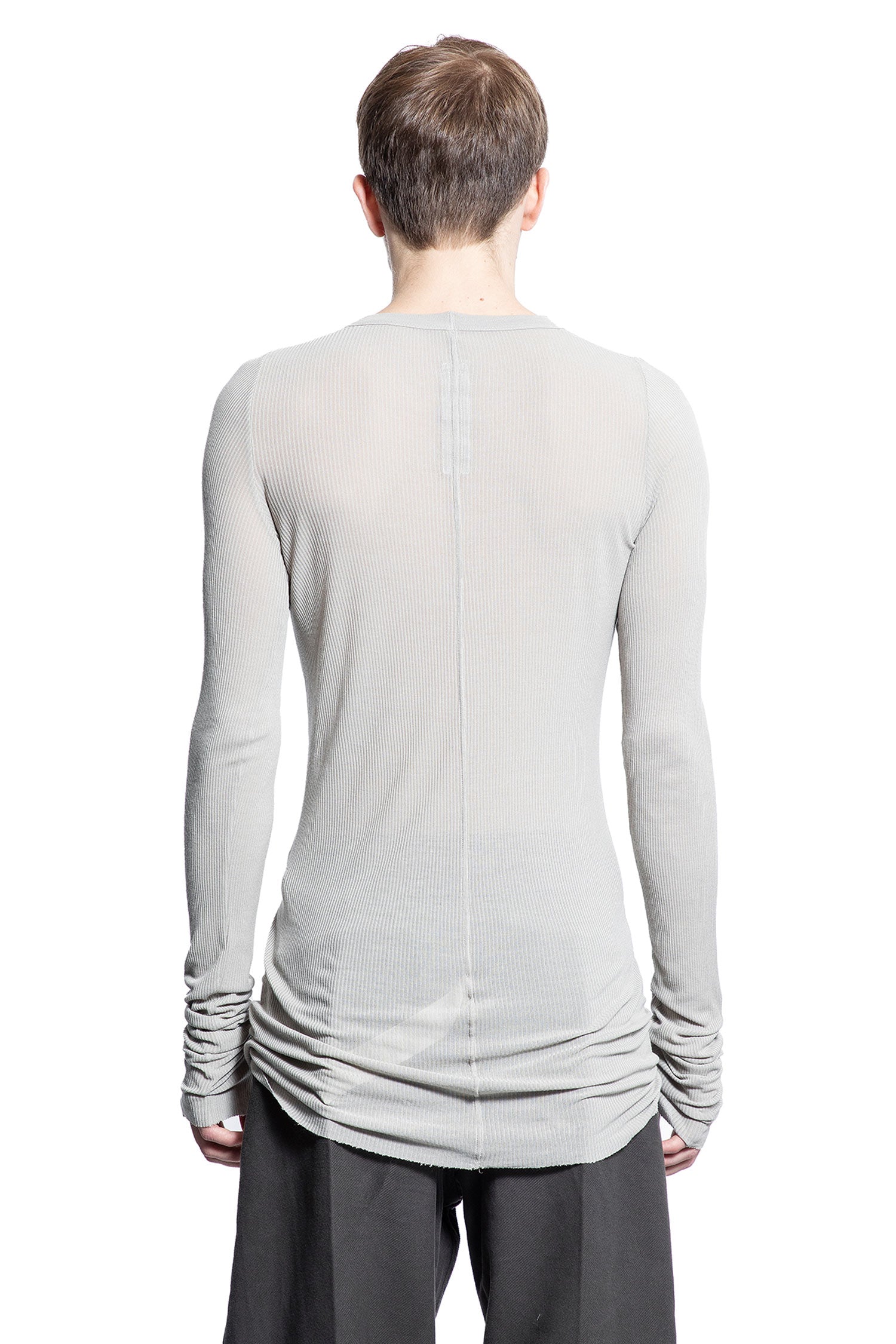 RICK OWENS MAN GREY T-SHIRTS & TANK TOPS