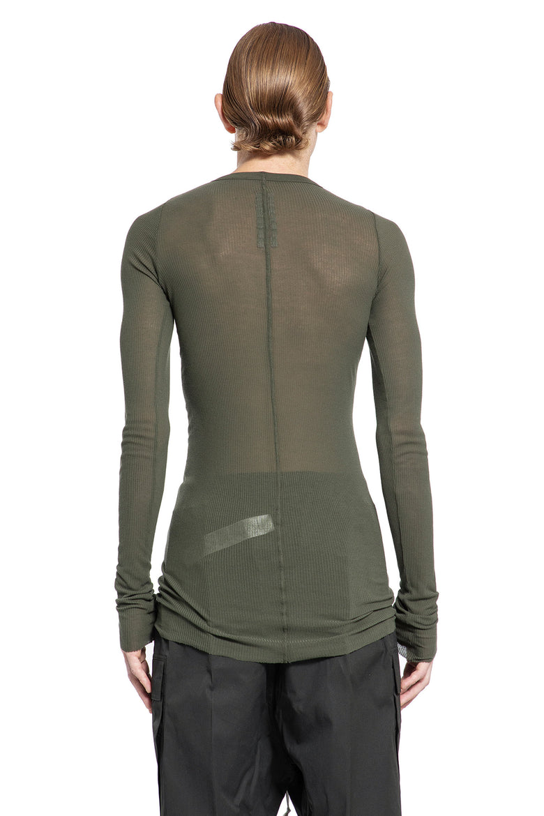 RICK OWENS MAN GREEN T-SHIRTS & TANK TOPS