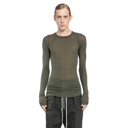 RICK OWENS MAN GREEN T-SHIRTS & TANK TOPS