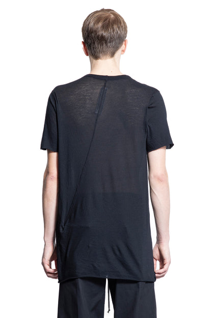 RICK OWENS MAN BLACK T-SHIRTS & TANK TOPS