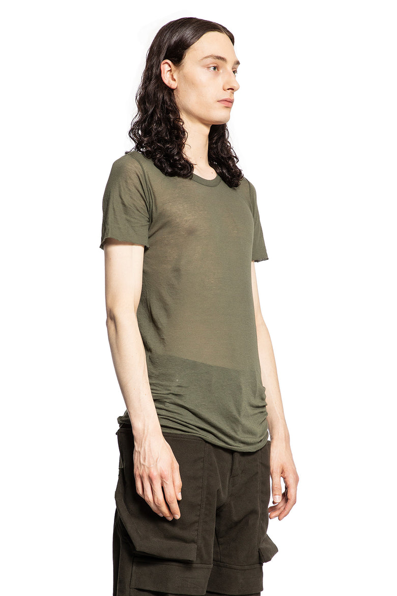 RICK OWENS MAN GREEN T-SHIRTS & TANK TOPS