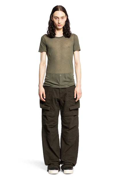 RICK OWENS MAN GREEN T-SHIRTS & TANK TOPS