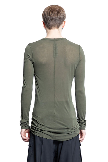 RICK OWENS MAN GREEN T-SHIRTS & TANK TOPS